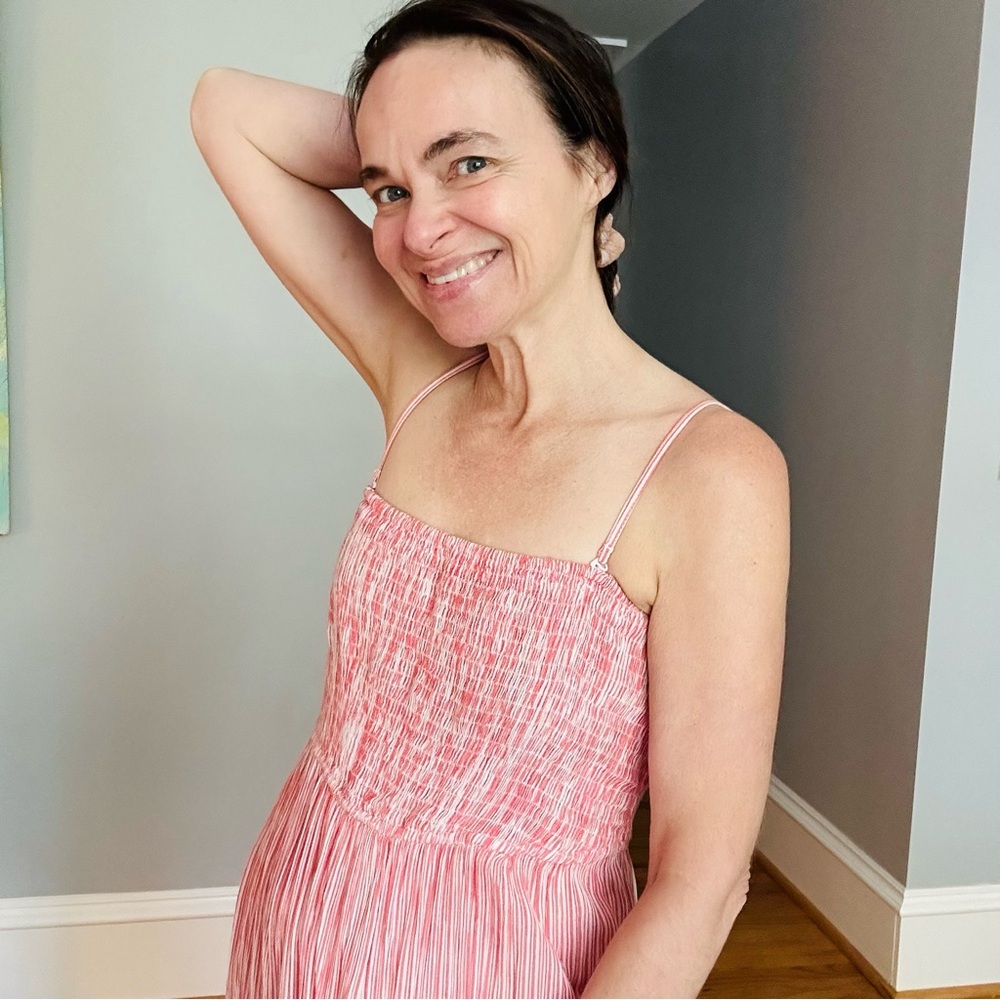 VERO MODA smocked bodice sun dress